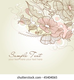 Fondo floral elegante