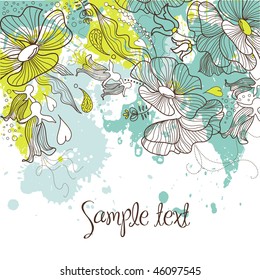 Stylish floral background