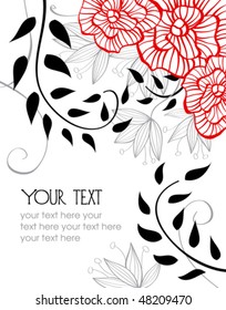 Stylish floral background