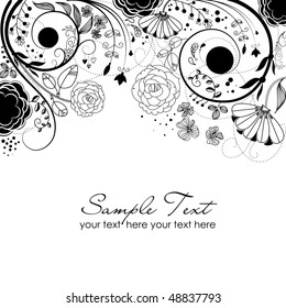 Stylish floral background
