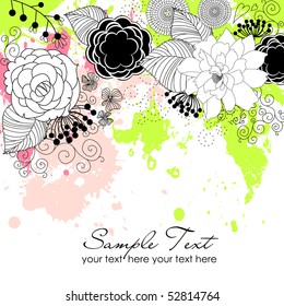 Stylish floral background