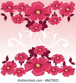 Stylish floral background