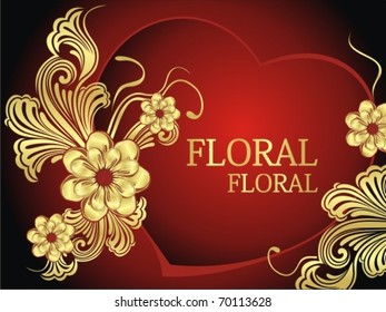 Stylish floral background