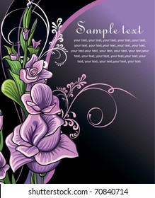 Stylish floral background