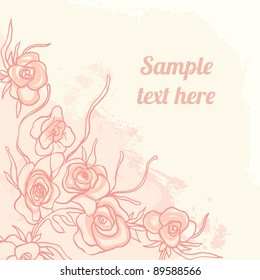 Stylish floral background