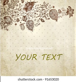 Stylish floral background