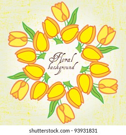 Stylish floral background