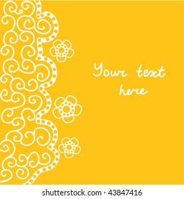 Stylish floral background with place for your text