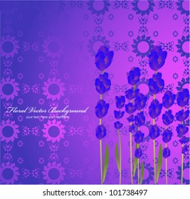 stylish floral background. vector