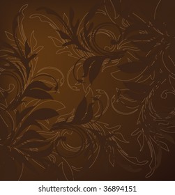 stylish floral background vector