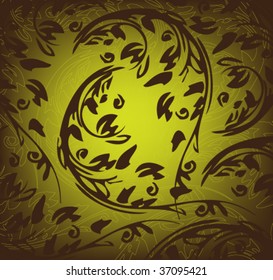 stylish floral background vector