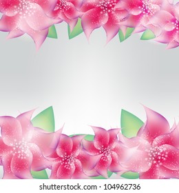 Stylish floral background vector illustration