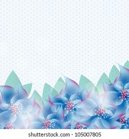 Stylish floral background vector illustration