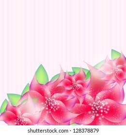 Stylish floral background vector illustration.