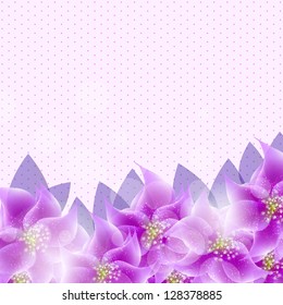 Stylish floral background vector illustration