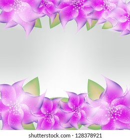 Stylish floral background vector illustration