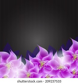 Stylish Floral Background Vector Illustration
