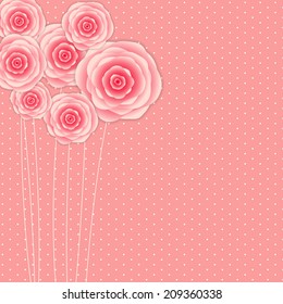 Stylish Floral Background Vector Illustration 