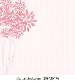 Stylish Floral Background Vector Illustration 