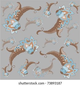 Stylish  floral background.Seamless background.