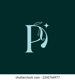 stylish floral beauty logo royal logo P