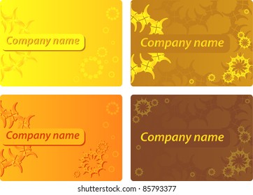 stylish  floral business Card Template. Design vector