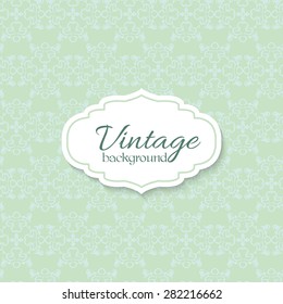 Stylish Floral Card in Vector. Spring Wallpaper. Ideal for Wedding Invitation. Save the Date Card. Romantic Wreath With Place for Your Text
