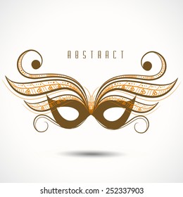 Stylish floral design on abstract grey background.