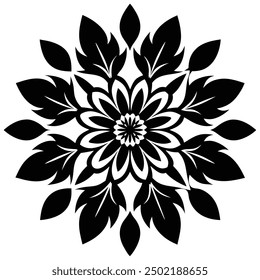 Stylish floral fashion patterns for textile silhouette vector artwork. Ideal for creating elegant and trendy designs in clothing, fabric prints, and textile illustrations.