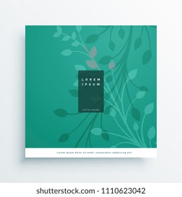 stylish floral leaves vector background