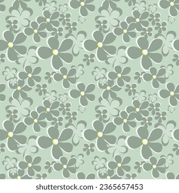 Decoración floral elegante а abstracta, flores turquesas pintadas a mano en el fondo claro. Colores pasteles. El fondo es impecable. Flores. Ilustración vectorial para impresión, papel, cubierta, tela