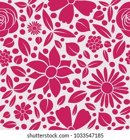 Stylish floral pattern - wrapping paper. Vector.