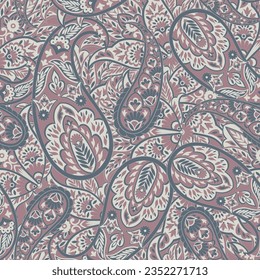 Stylish floral seamless paisley pattern. High-quality vector design