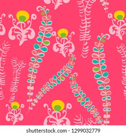 Stylish floral seamless pattern
