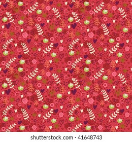 Stylish floral seamless pattern