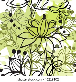 stylish floral seamless pattern