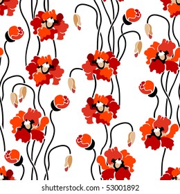stylish floral seamless pattern