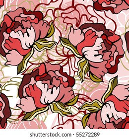 stylish floral seamless pattern