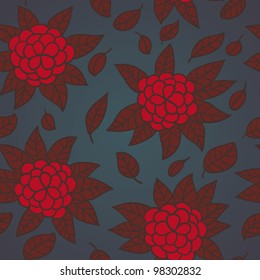 Stylish floral seamless pattern in vintage style