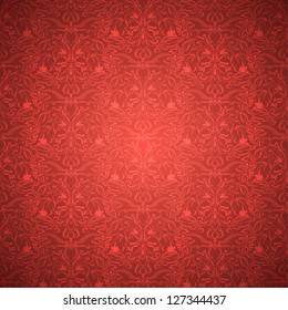 Stylish floral vector background. beautiful petals, loops, thread