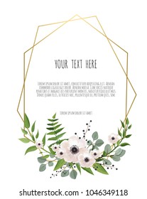Stylish floral vector design round frame. Vector illustration. Frame border with copy space. eps10