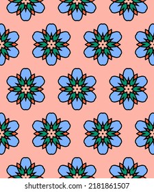 Stilvoller floraler abstrakter Hintergrund. Nahtloses Vektormuster