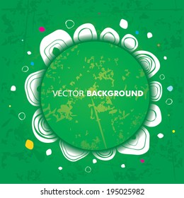 Stylish flower background in geometric concept. 