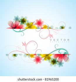 stylish flower background with space for your text