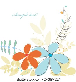 Stylish flower backgrounds