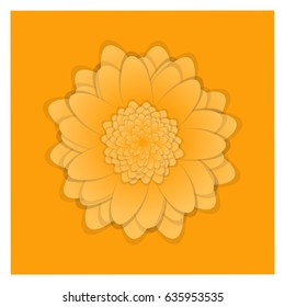 Stylish Flower Illustration Design for backgrounds, greetings and invitation print. Vector design. 