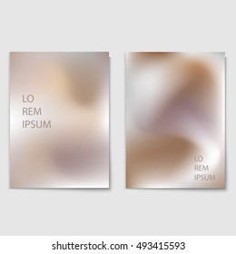 Stylish Fluid light brown and grey backgrounds. Design for greeting card, report, cover, book, print,poster,brochure,magazine.Vector template