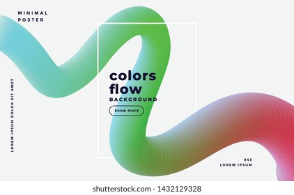 stylish fluid liquid flue gradient background