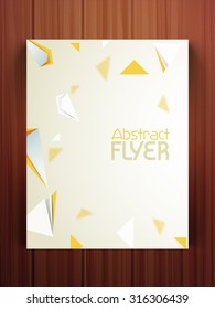Stylish flyer, banner or template with creative abstract design for your business.