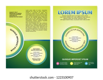 stylish flyer or brochure template design with simple, elegant and Modern layout.